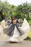 KA 5036 Kora Cotton Navaratri Special Mom Daughter Lehenga Choli Wholesale Shop In Surat